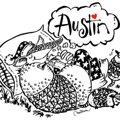 Austin Convention & Visitors Bureau promotional art